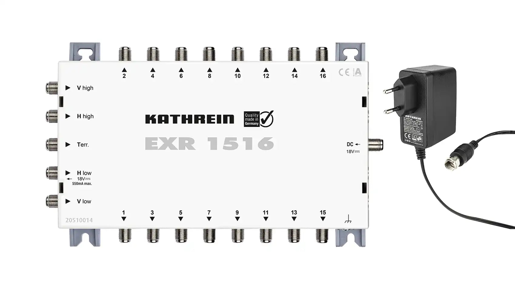 KATHREIN EXR 1516 Multischalter 5/16 mit Netzteil