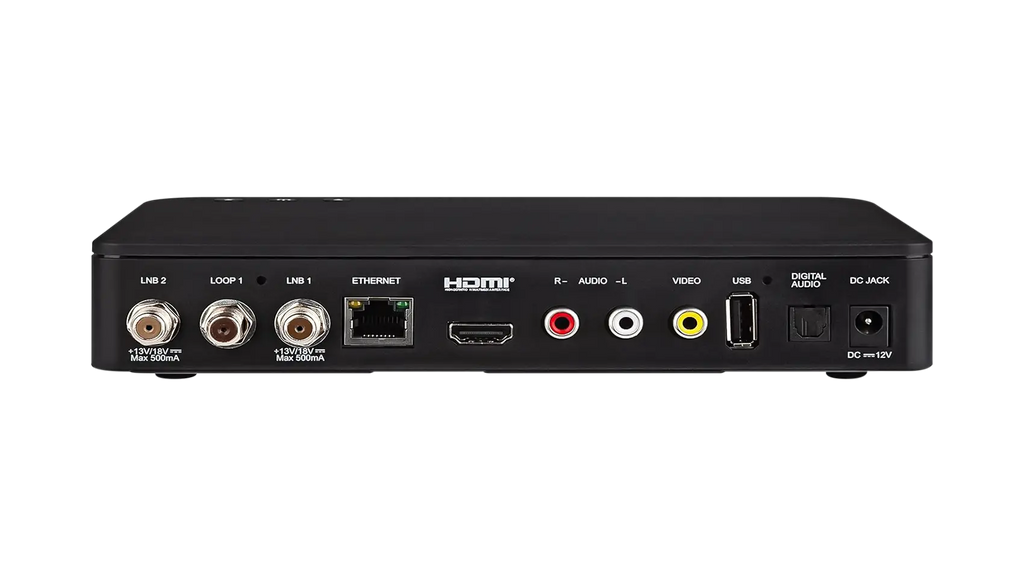 MEGASAT HD 935 Twin V4 SAT-Receiver – Rückansicht