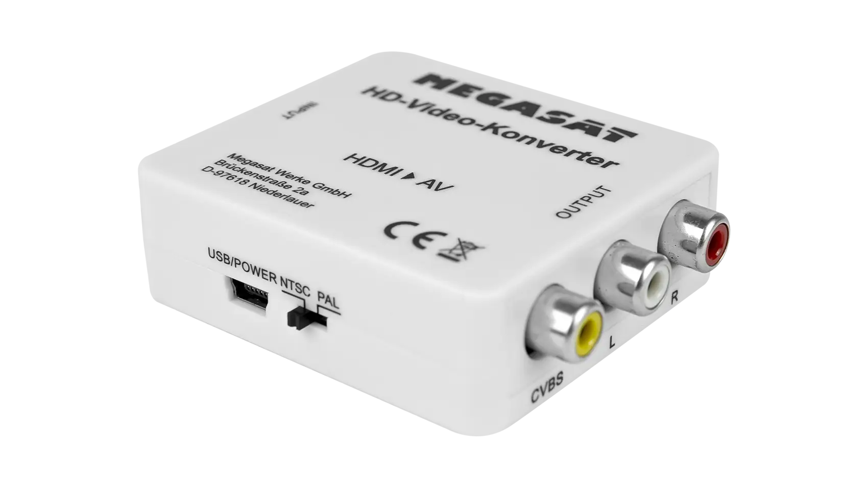 Megasat HD-Video-Konverter HDMI-AV – Frontansicht