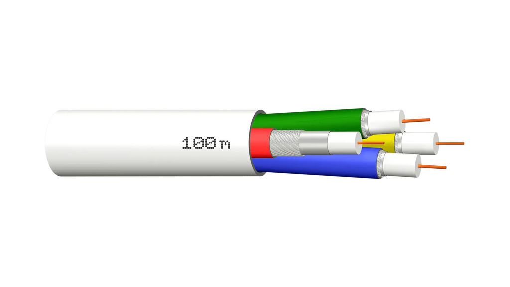 MEGASAT 90 dB Quattro - 100 m – Kabelaufbau