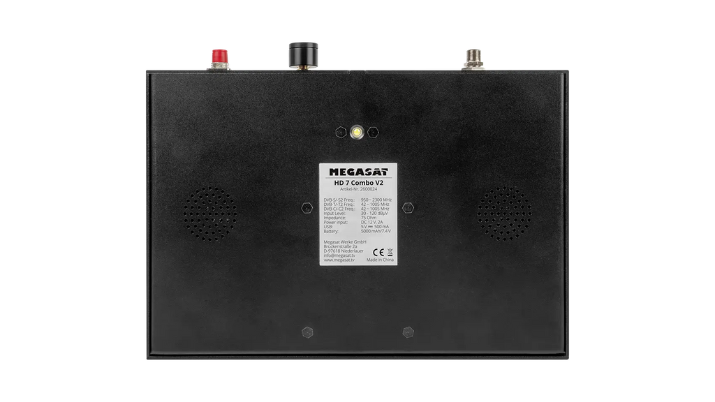 MEGASAT Satmessgerät hd 7 COMBO V2 – Rückansicht