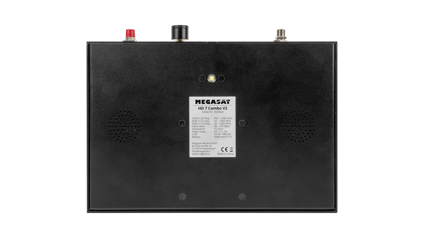 MEGASAT Satmessgerät hd 7 COMBO V2 – Rückansicht