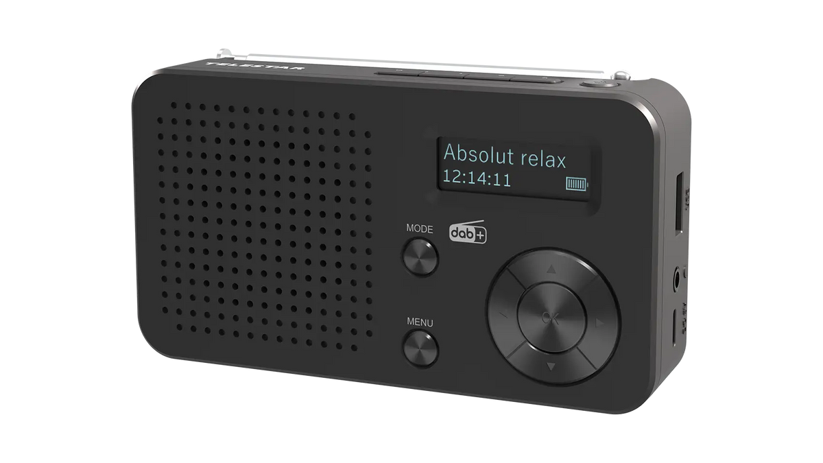 TELESTAR TOP 100 DAB+ Akku-Radio mit Bluetooth – Vorderansicht