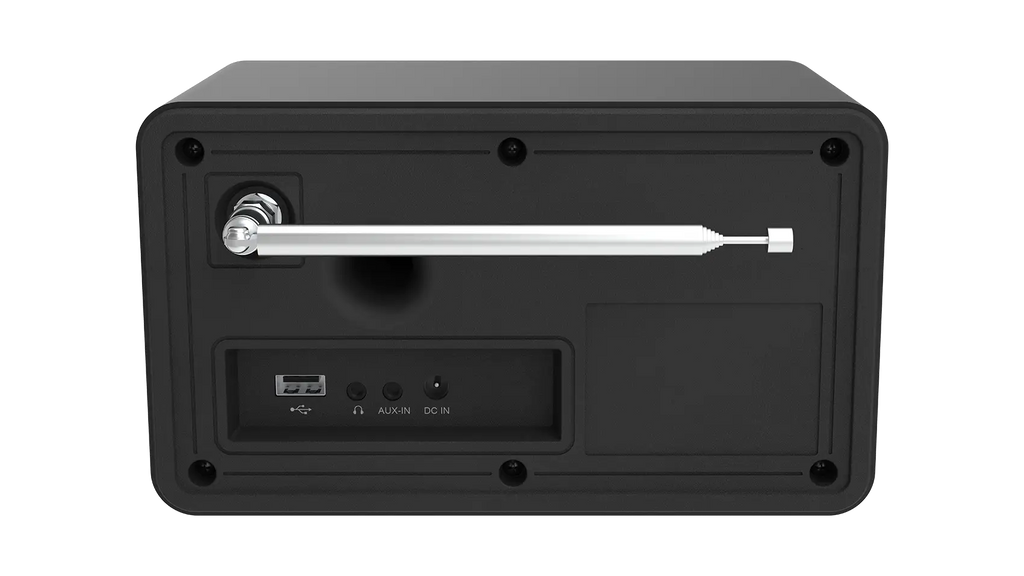 TELESTAR TOP 200 DAB+ WLAN-Internetradio – Schwarz – Rückansicht