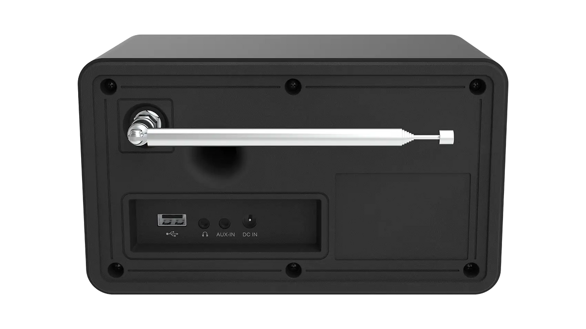 TELESTAR TOP 200 DAB+ WLAN-Internetradio – Schwarz – Rückansicht