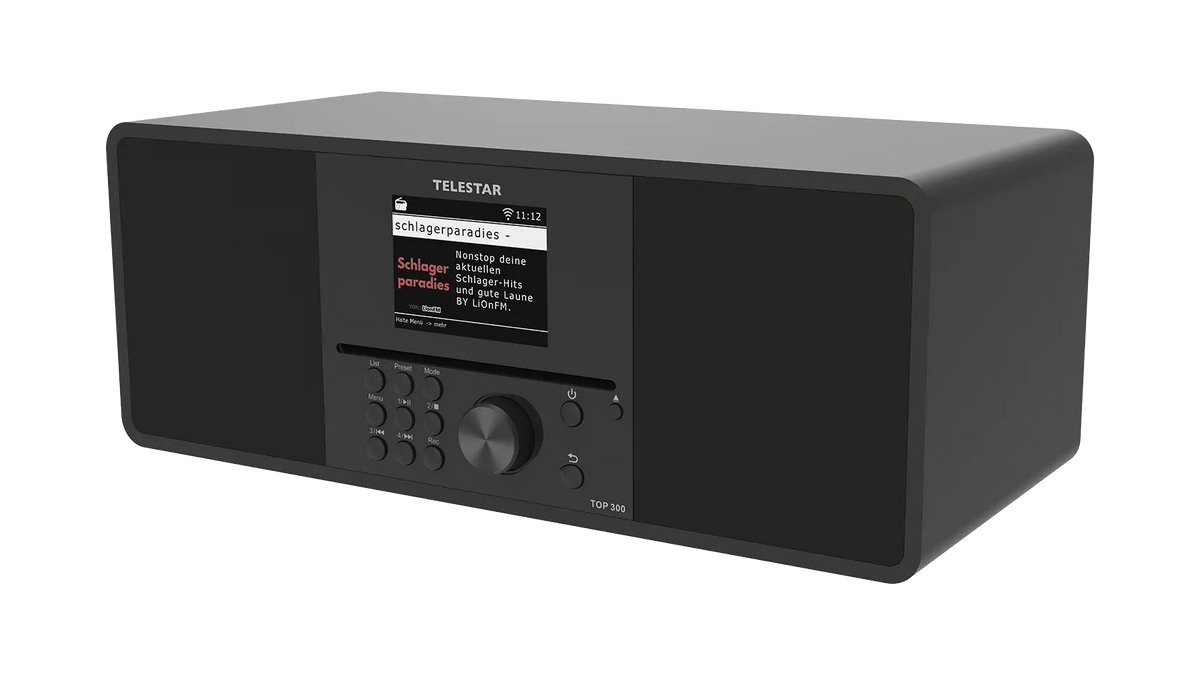 TELESTAR TOP 300 Schwarz – Vorderansicht
