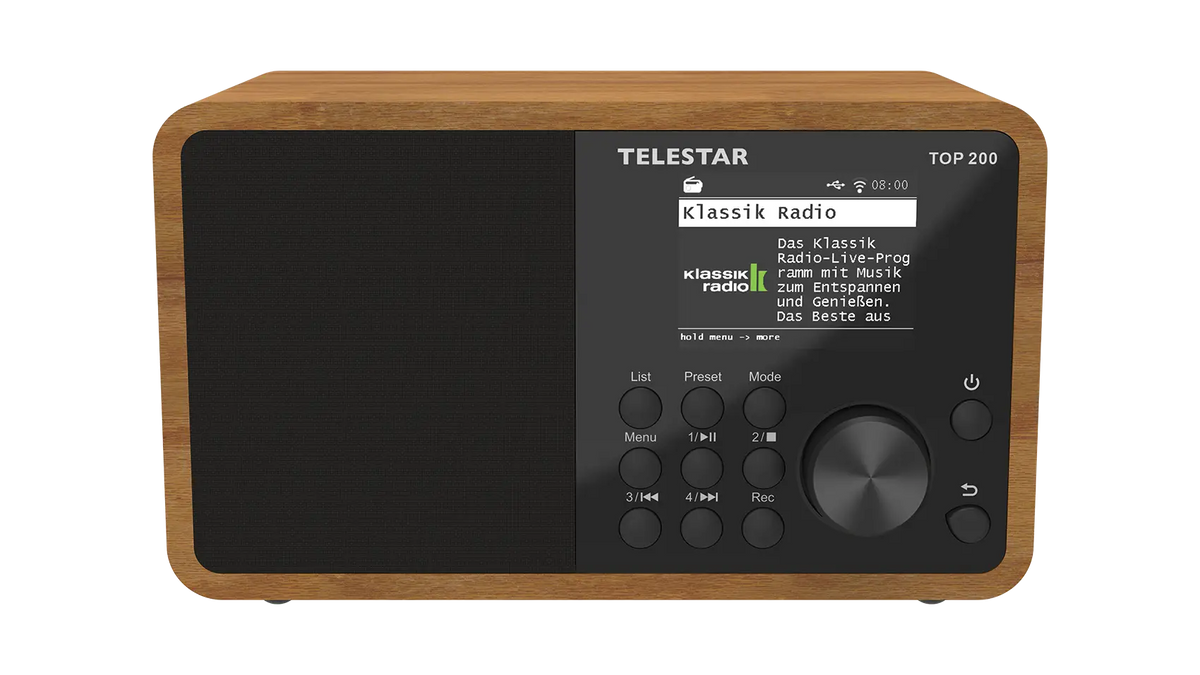 TELESTAR TOP 200 Holz – Vorderansicht